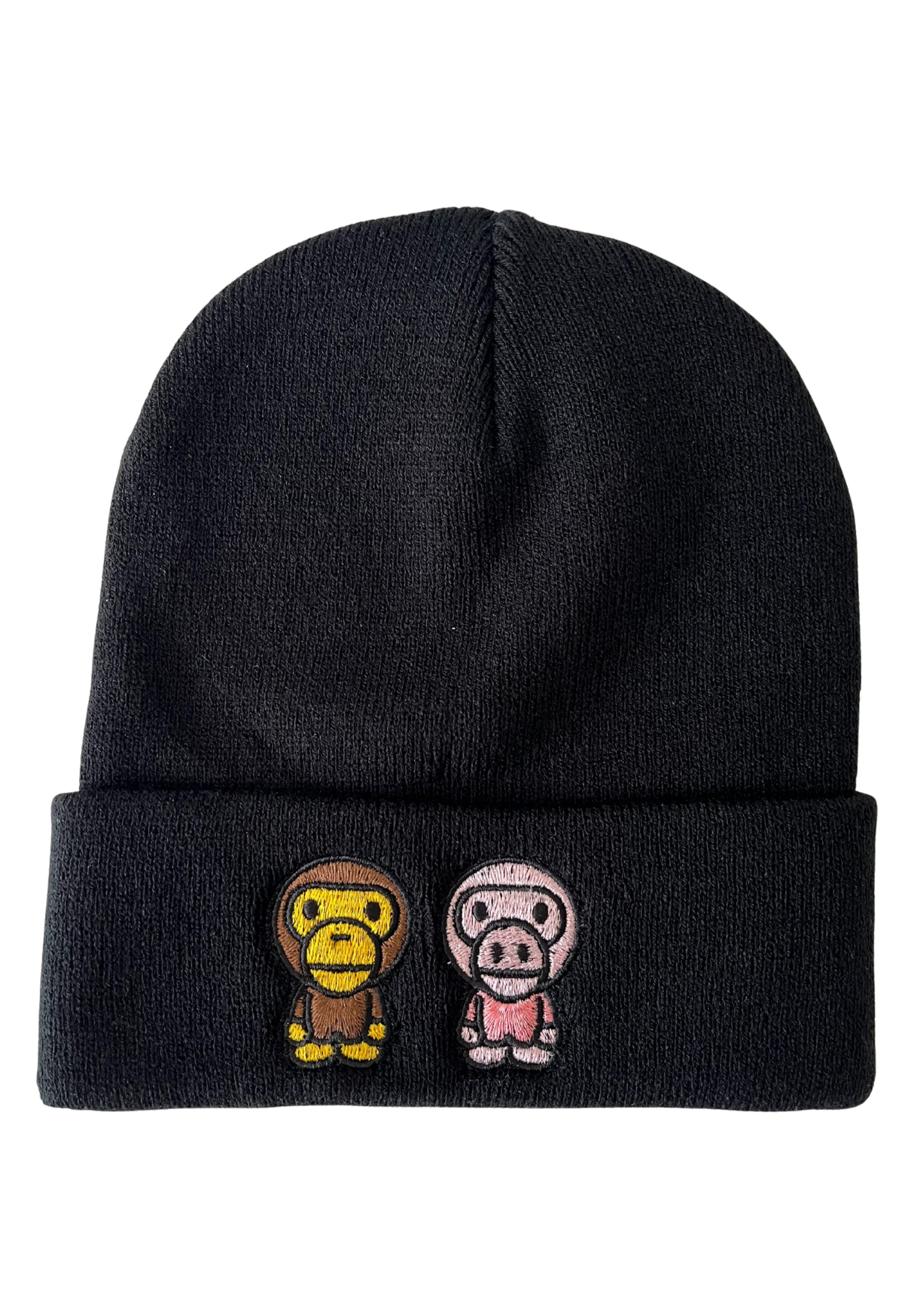 Pig and Bear  beanie